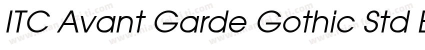 ITC Avant Garde Gothic Std Book字体转换
